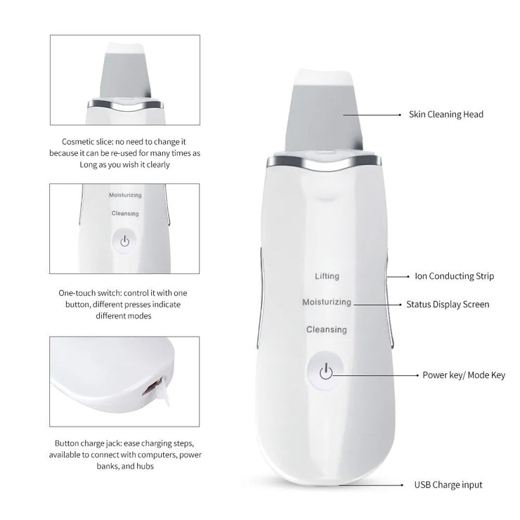 Beauty Ultrasonic Skin Scrubber