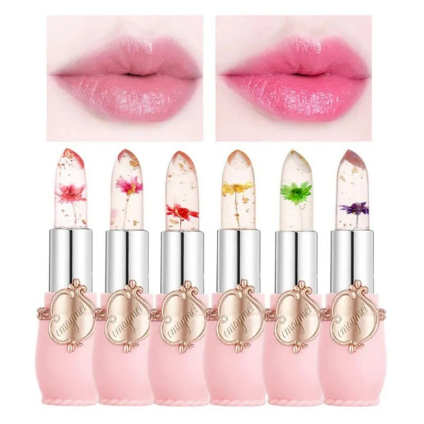 Crystal Clear Flower Jelly Lipstick