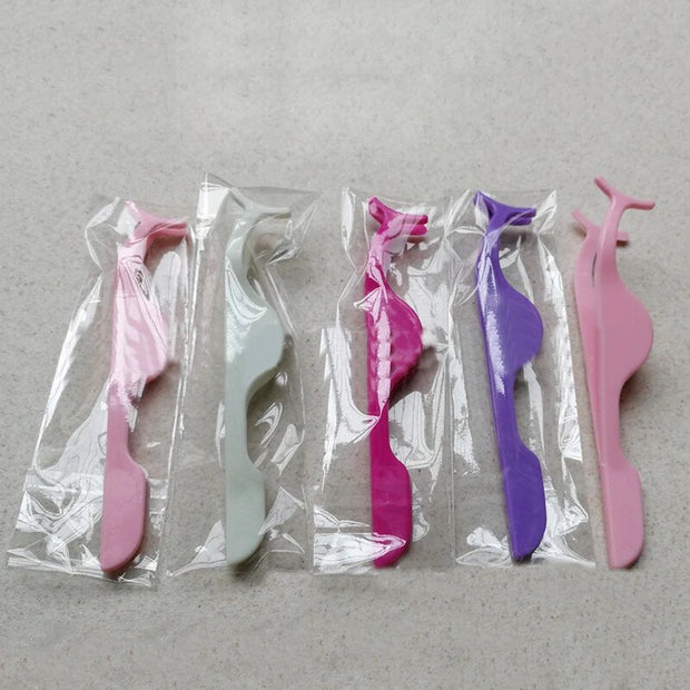 Plastic Eyelashes Extension Tweezers