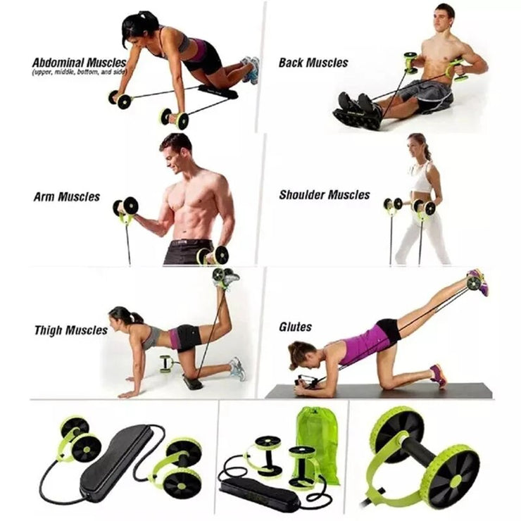 Multifunctional Ab Roller Silent Pull Rope