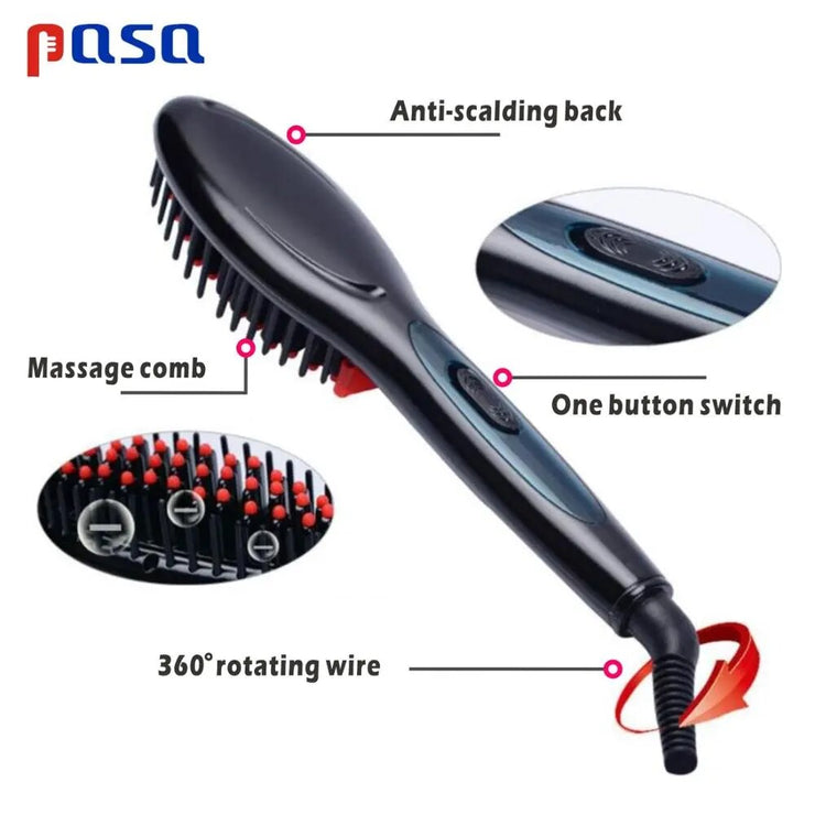 Electric Hair Straightener Brush