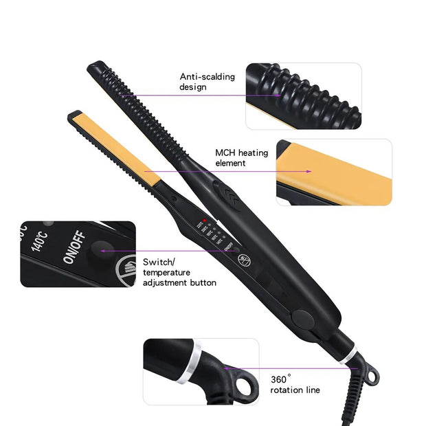 2 In 1 Hair Straightener Iron