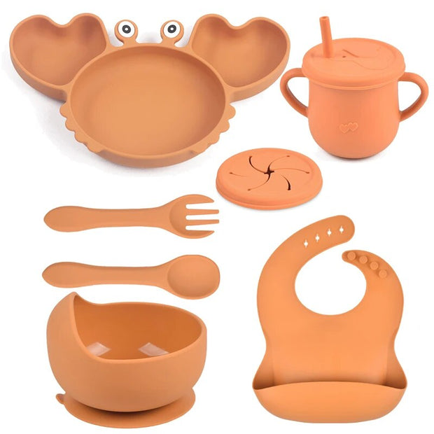 Baby Soft Silicone Sucker Bowl Sets