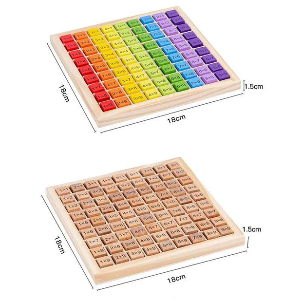 99 Color Multiplication Table Board