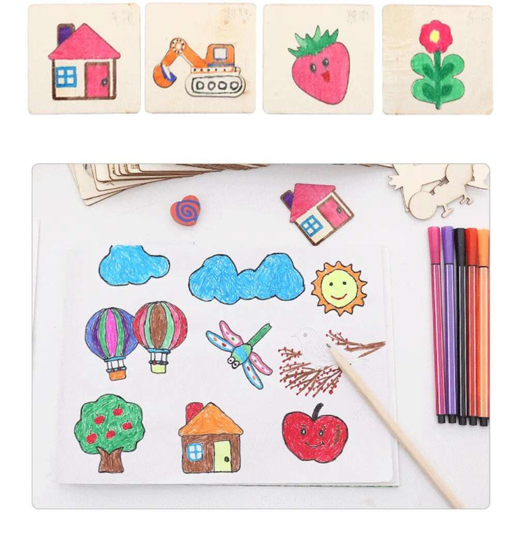 20/32Pcs Montessori Drawing Toys