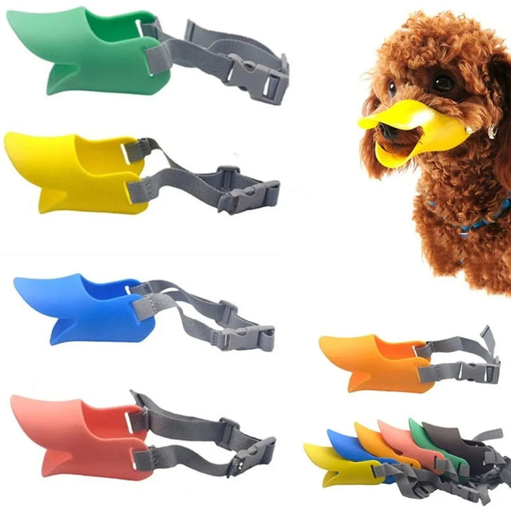 Dog Silicone Duck Muzzle Mask