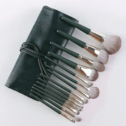 Hot Green Makeup Brushes Set