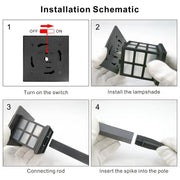 Garden Led Solar Pathway Lights