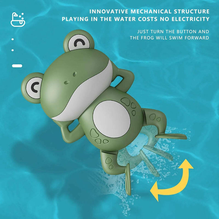 Baby Cute Frogs Clockwork Bath Toy