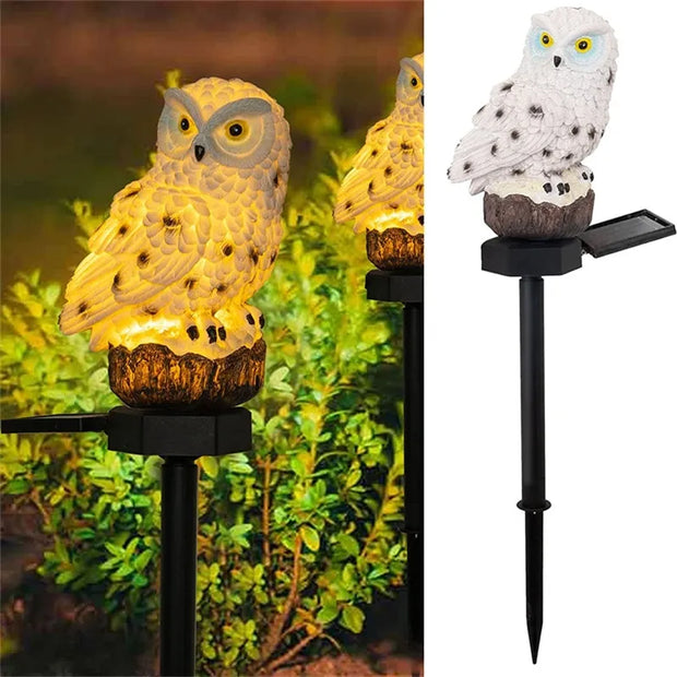 Garden Solar Owl Light