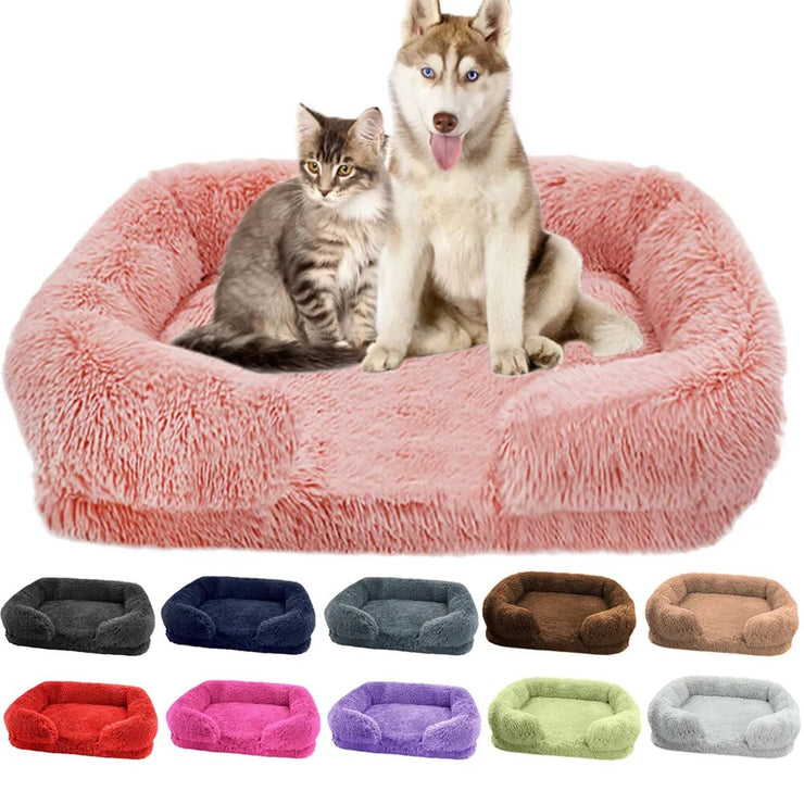 Pet Fluffy Plush Sofa Bed