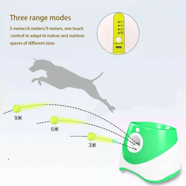 Dog Tennis Launcher Throwing Machine