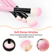 13 Pcs Pink Makeup Brushes Set