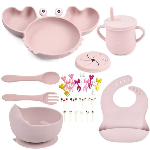 Baby Soft Silicone Sucker Bowl Sets