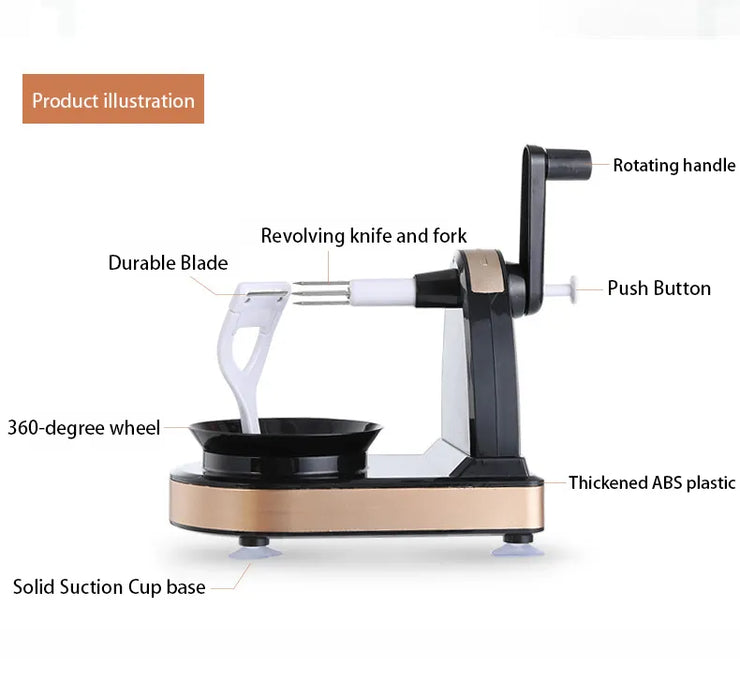 Hand-cranked Multifunctional Apple Peeler