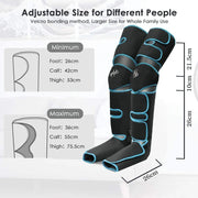 Foot air pressure leg massager