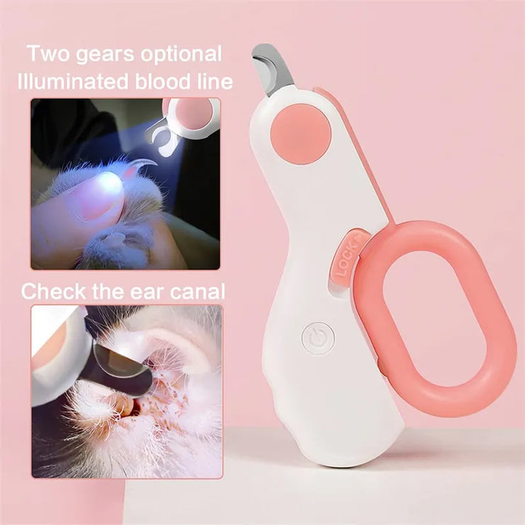 Cat Dog LED Nail Clipper