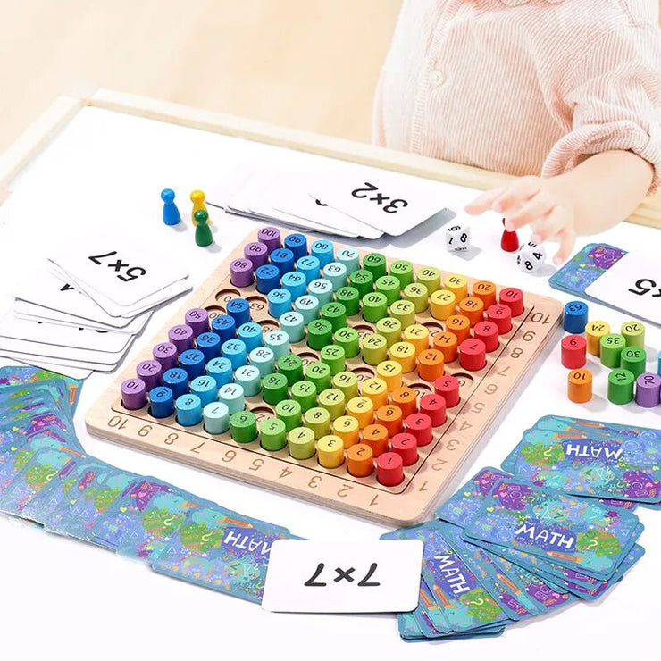 Wooden Montessori Multiplication Board